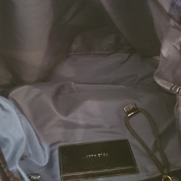 Cole Haan Leather Stagedoor Studio Drawstring Bucket Bag - Picture 5 of 7